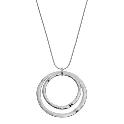 Sonoma Goods For Life⢠Long Hammered Double Ring Pendant Necklace
