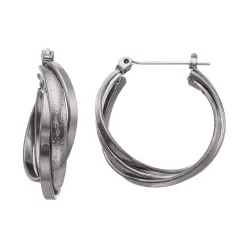 Sonoma Goods For Life⢠Textured Crisscross Multi Hoop Earrings