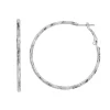 Sonoma Goods For Life™ Textured Hoop Earrings 1 Sonoma Goods For Life™ Textured Hoop Earrings -Sonoma Goods For Life Shop 2636010 Silver Tone