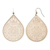Sonoma Goods For Life™ Filigree Teardrop Earrings -Sonoma Goods For Life Shop 2723945