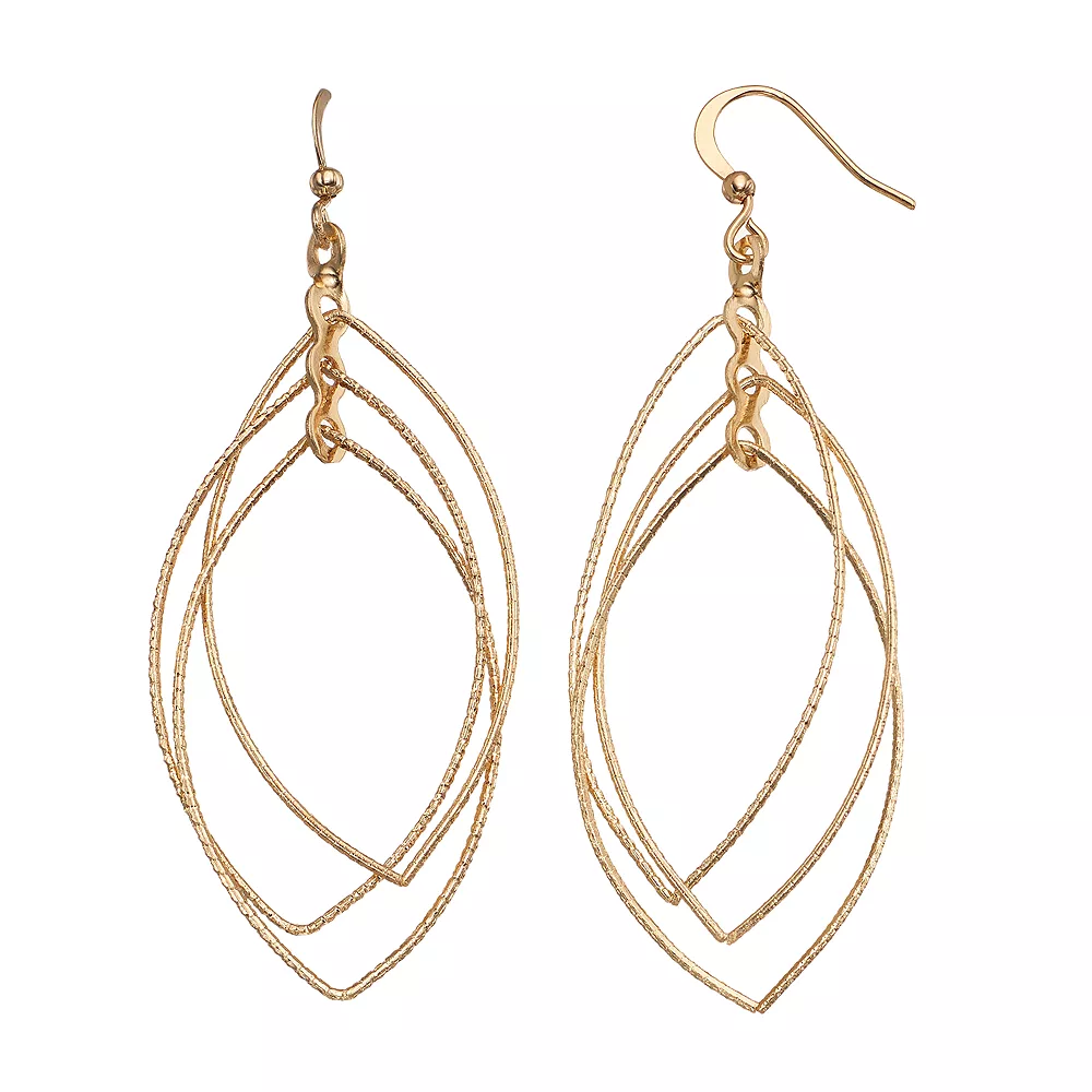 Sonoma Goods For Life™ Nickel Free Triple Marquise Drop Earrings Sonoma Goods For Life™ Nickel Free Triple Marquise Drop Earrings -Sonoma Goods For Life Shop 3371978 Gold Tone