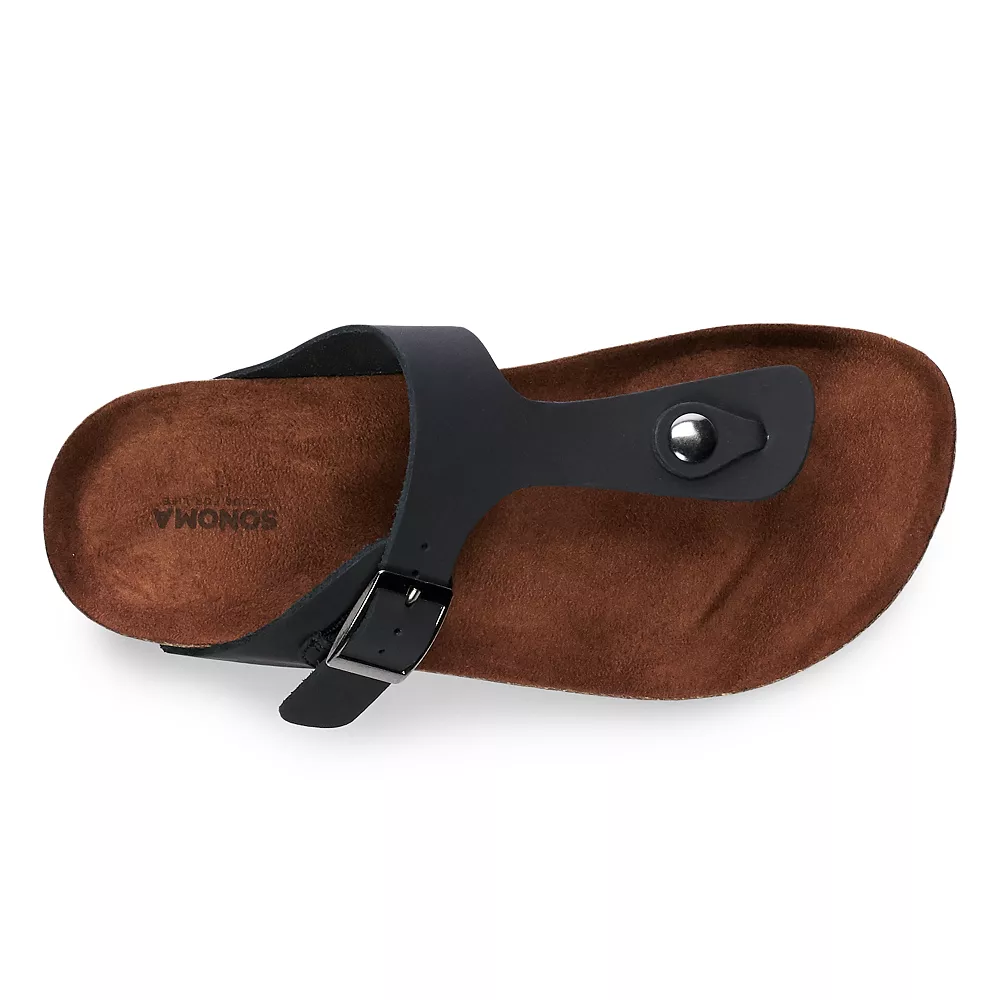 Sonoma Goods For Life® Porcelain Leather Slide Sandals Sonoma Goods For Life® Porcelain Leather Slide Sandals -Sonoma Goods For Life Shop 3519235 ALT4