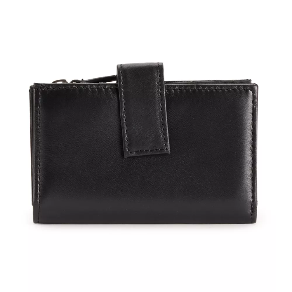 Sonoma Goods For Life® RFID-Blocking Lambskin Tab Wallet Sonoma Goods For Life® RFID-Blocking Lambskin Tab Wallet -Sonoma Goods For Life Shop 3625014 Black