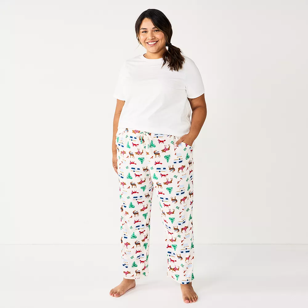 Plus Size Sonoma Goods For Life® Knit Pajama Pants Plus Size Sonoma Goods For Life® Knit Pajama Pants -Sonoma Goods For Life Shop 4212360 Forest Friends