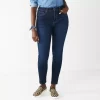 Women's Sonoma Goods For Life® Curvy High-Waisted Skinny Jeans -Sonoma Goods For Life Shop 4342530 Buena