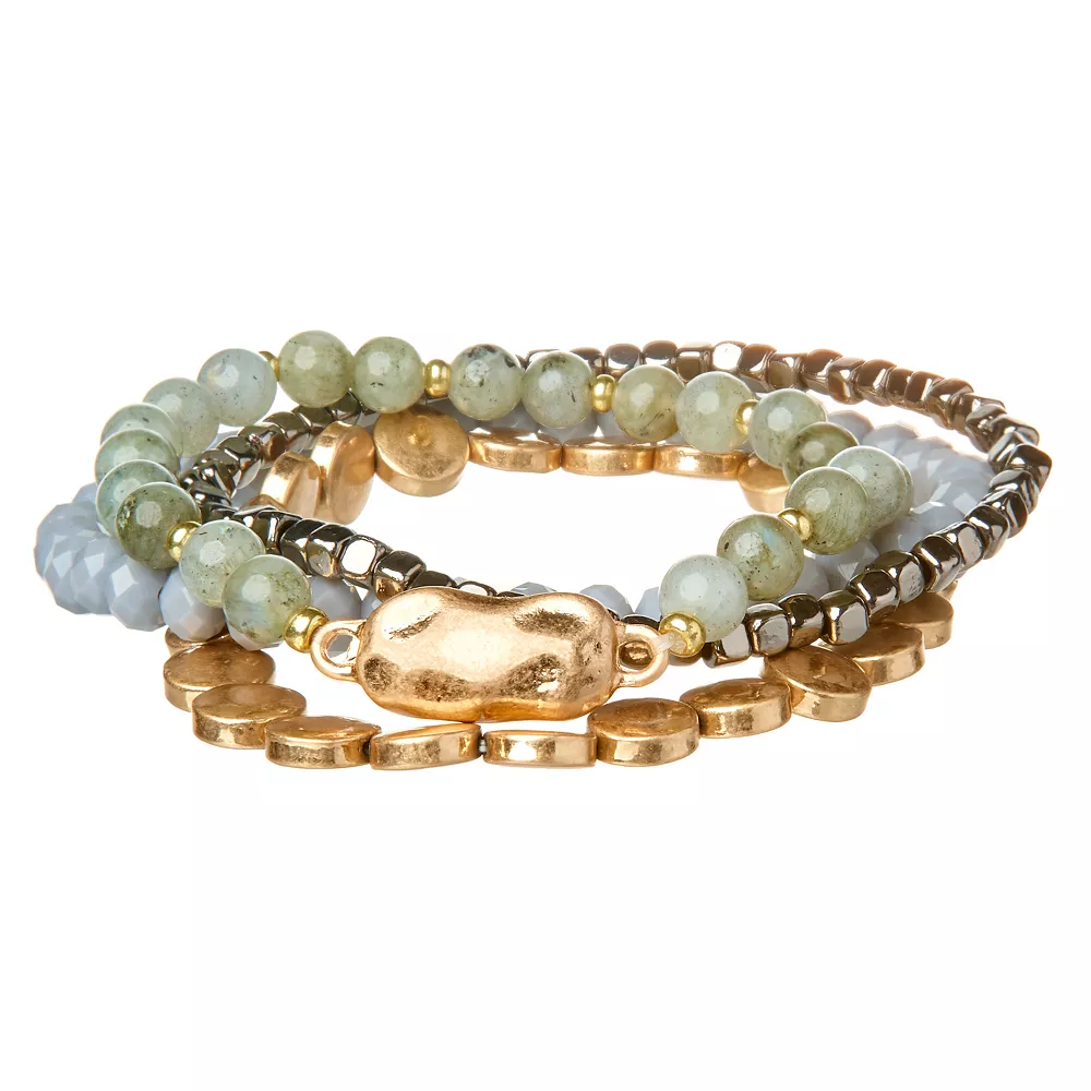 Sonoma Goods For Life® Gold Tone & Gray Tones Beaded Stretch Bracelet Set Sonoma Goods For Life® Gold Tone & Gray Tones Beaded Stretch Bracelet Set -Sonoma Goods For Life Shop 4574190