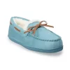 Women's Sonoma Goods For Life® Recycled Faux Suede Moccasin Slippers 2 Women's Sonoma Goods For Life® Recycled Faux Suede Moccasin Slippers -Sonoma Goods For Life Shop 4797537 Sutton Blue