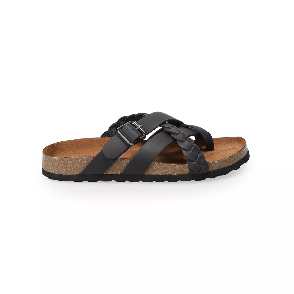 Sonoma Goods For Life® Likeable Women's Leather Slide Sandals Sonoma Goods For Life® Likeable Women's Leather Slide Sandals -Sonoma Goods For Life Shop 4958814 ALT