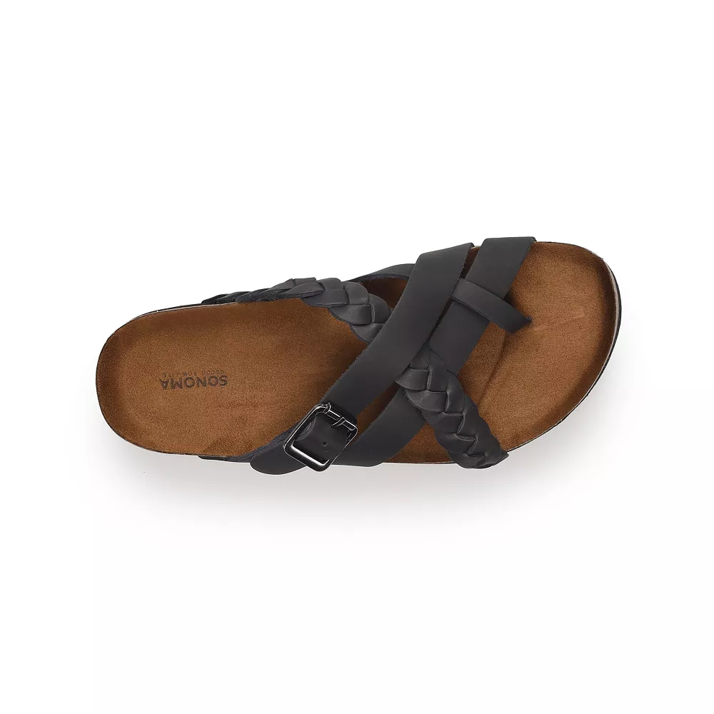 Sonoma Goods For Life® Likeable Women's Leather Slide Sandals Sonoma Goods For Life® Likeable Women's Leather Slide Sandals -Sonoma Goods For Life Shop 4958814 ALT4