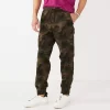 Men's Sonoma Goods For Life® Zip Cargo Jogger Pants -Sonoma Goods For Life Shop 5004505 Green Camo