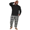 Big & Tall Sonoma Goods For Life® Crewneck Tee & Flannel Pants Sleep Set