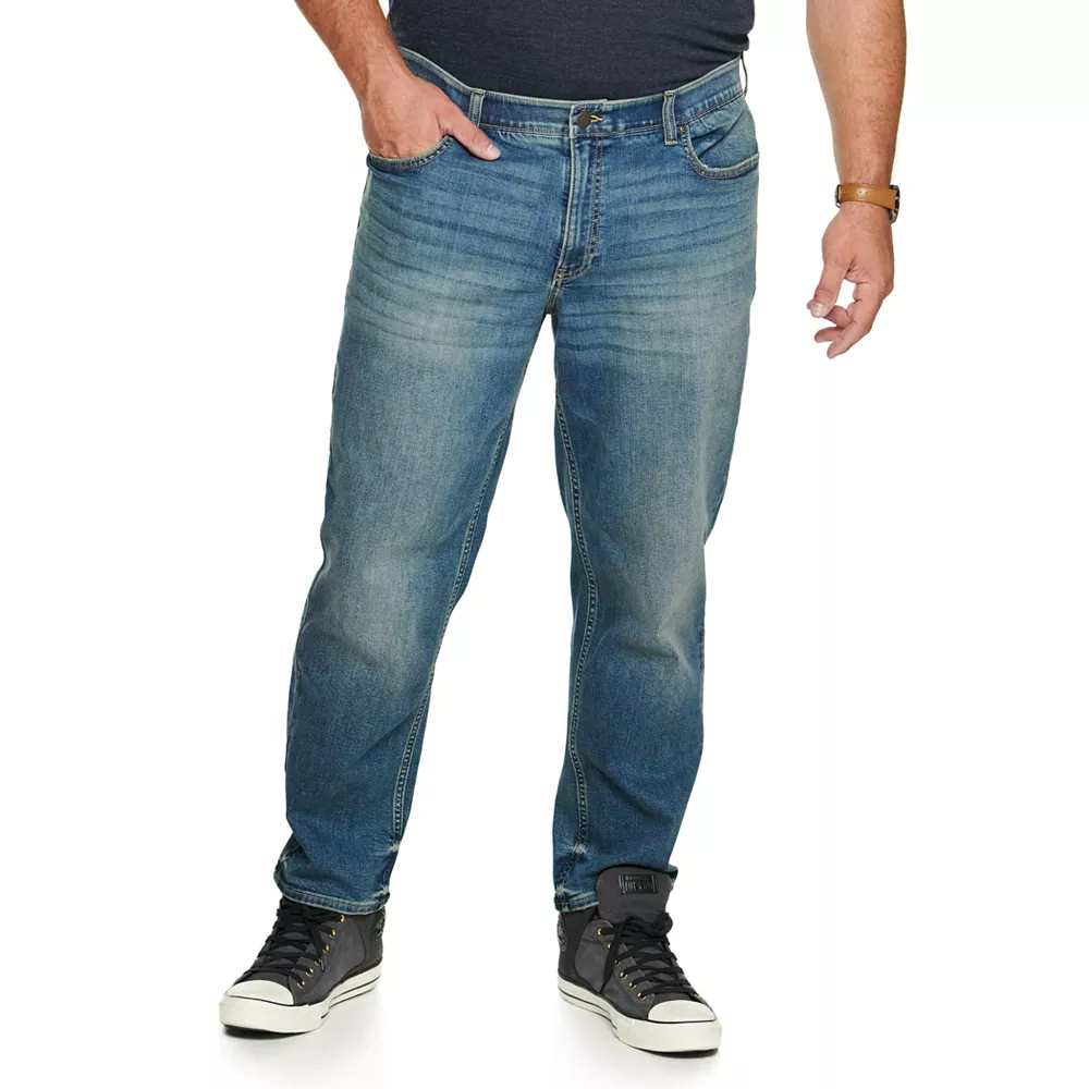 Big & Tall Sonoma Goods For Life® Straight-Leg Flexwear Jeans Big & Tall Sonoma Goods For Life® Straight-Leg Flexwear Jeans -Sonoma Goods For Life Shop 5005460 Medium Wash