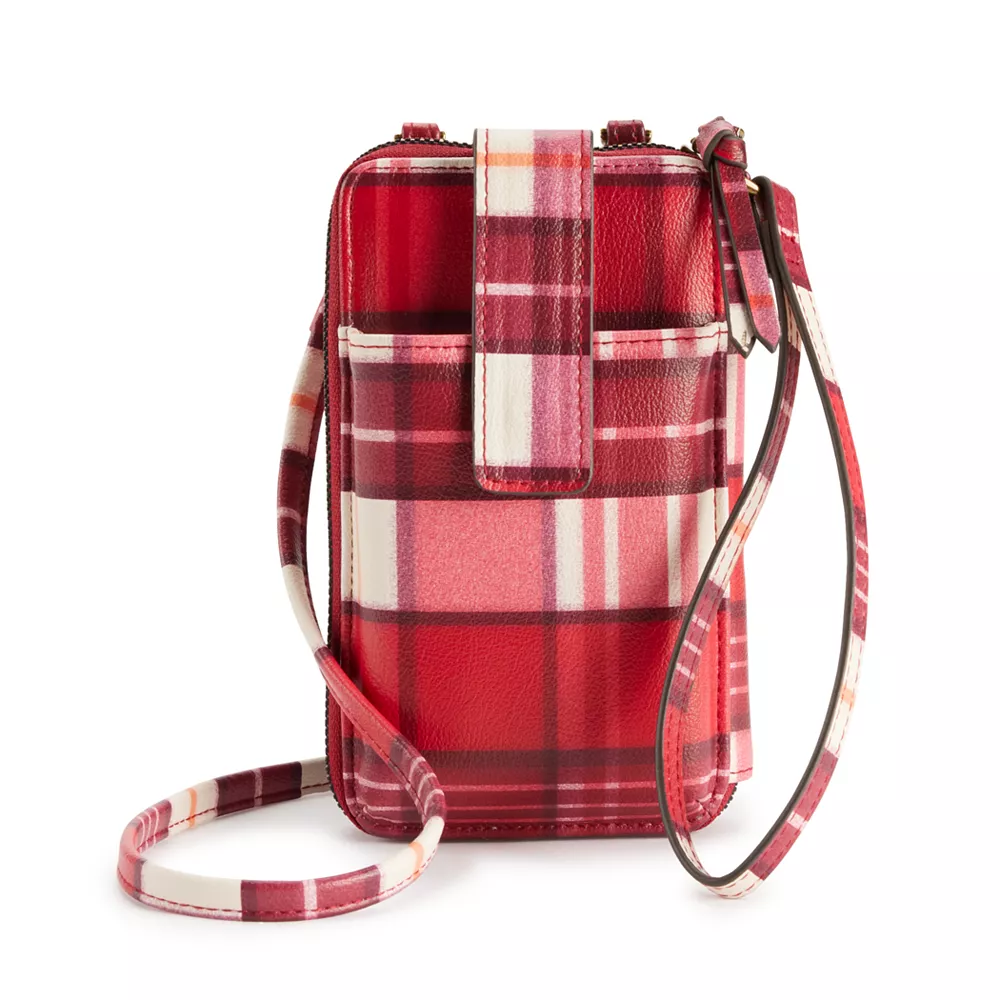 Sonoma Goods For Life® Jacqui RFID-Blocking Wallet on a String Sonoma Goods For Life® Jacqui RFID-Blocking Wallet On A String -Sonoma Goods For Life Shop 5009989 Red Plaid