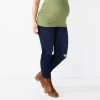 Maternity Sonoma Goods For Life® Over-The-Belly Cropped Straight-Leg Jeans -Sonoma Goods For Life Shop 5035940 Dark Wash