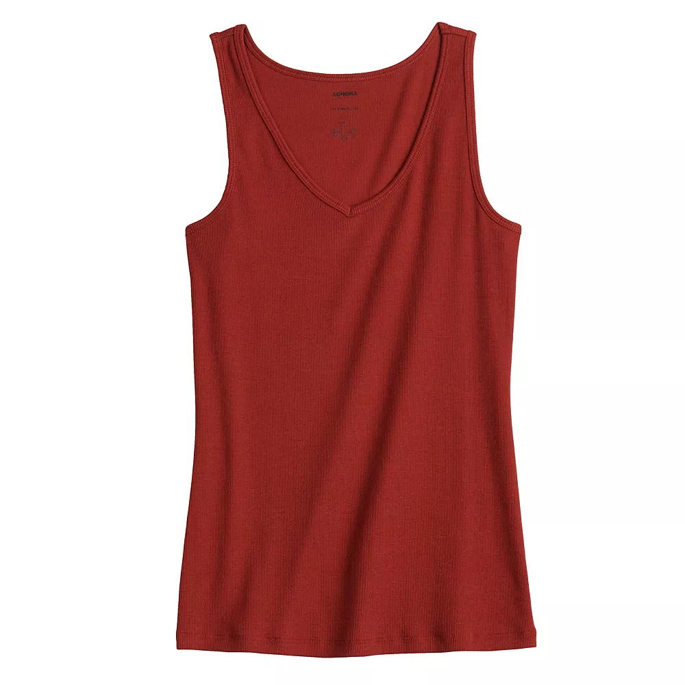 Women's Sonoma Goods For Life® Everyday Ribbed Tank Women's Sonoma Goods For Life® Everyday Ribbed Tank -Sonoma Goods For Life Shop 5046234 ALT5