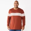 Big & Tall Sonoma Goods For Life® Crewneck Tee 1 Big & Tall Sonoma Goods For Life® Crewneck Tee -Sonoma Goods For Life Shop 5108992 Rust Stripe