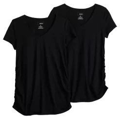 Maternity Sonoma Goods For LifeĀ® 2-pack Essential Short Sleeve Tee