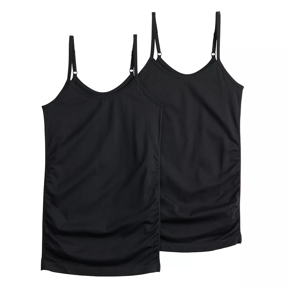 Maternity Sonoma Goods For Life® 2-Pack Seamless Camisole Set Maternity Sonoma Goods For Life® 2-Pack Seamless Camisole Set -Sonoma Goods For Life Shop 5161957 Black Black