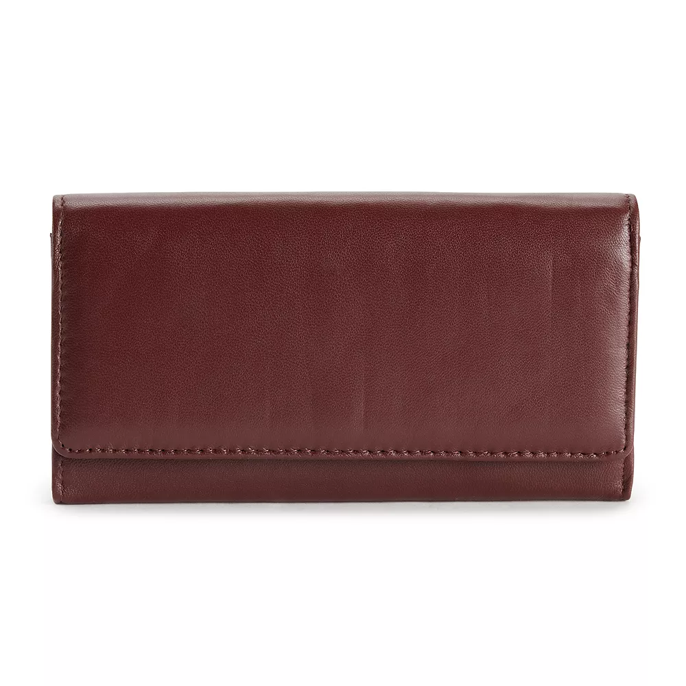Sonoma Goods For Life® Lambskin Leather RFID-Blocking Full Clutch Wallet Sonoma Goods For Life® Lambskin Leather RFID-Blocking Full Clutch Wallet -Sonoma Goods For Life Shop 5176366 Rum Raisin