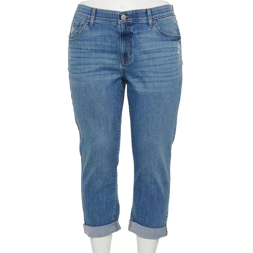 Plus Size Sonoma Goods For Life® Premium Rolled Cuff Capri Jeans Plus Size Sonoma Goods For Life® Premium Rolled Cuff Capri Jeans -Sonoma Goods For Life Shop 5230748 Manor