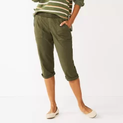 Women's Sonoma Goods For LifeĀ® Comfort Waist Pull-On Capri Pants