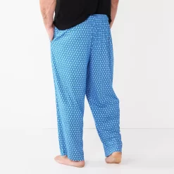 Big & Tall Sonoma Goods For Life® Seriously Soft Relaxed-Fit Sleep Pants 4 Big & Tall Sonoma Goods For Life® Seriously Soft Relaxed-Fit Sleep Pants -Sonoma Goods For Life Shop 5241547 Blue Cube Geo ALT