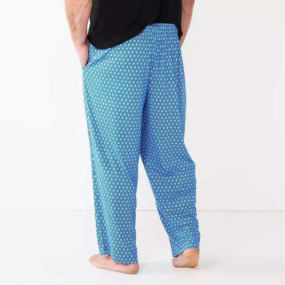 Big & Tall Sonoma Goods For Life® Seriously Soft Relaxed-Fit Sleep Pants Big & Tall Sonoma Goods For Life® Seriously Soft Relaxed-Fit Sleep Pants -Sonoma Goods For Life Shop 5241547 Blue Cube Geo ALT