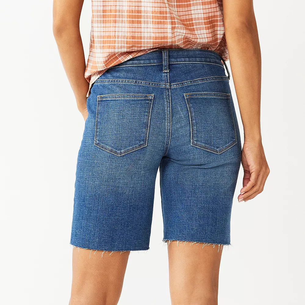 Women's Sonoma Goods For Life® High-Waist 9" Bermuda Jean Shorts Women's Sonoma Goods For Life® High-Waist 9" Bermuda Jean Shorts -Sonoma Goods For Life Shop 5244121 ALT