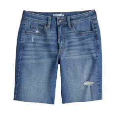 Women's Sonoma Goods For Life® High-Waist 9" Bermuda Jean Shorts 4 Women's Sonoma Goods For Life® High-Waist 9" Bermuda Jean Shorts -Sonoma Goods For Life Shop 5244121 ALT5