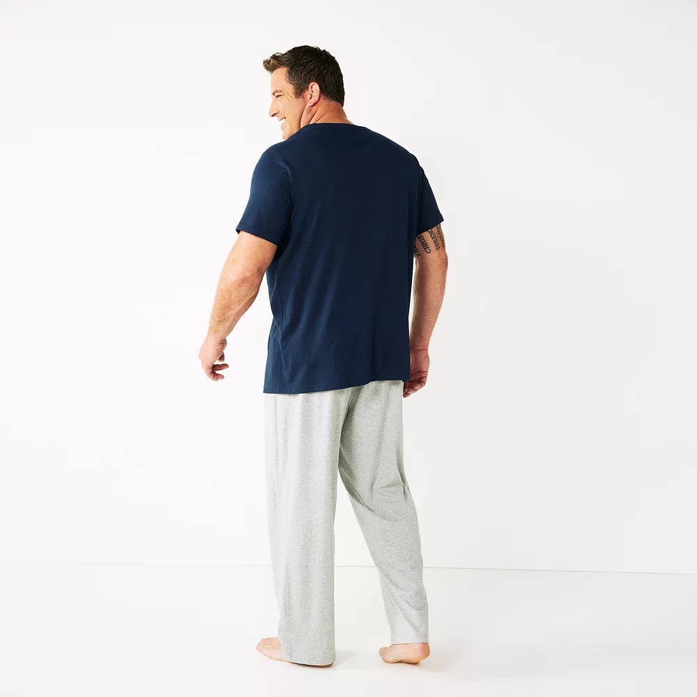 Big & Tall Sonoma Goods For Life® Crewneck Tee & Sleep Pants Set Big & Tall Sonoma Goods For Life® Crewneck Tee & Sleep Pants Set -Sonoma Goods For Life Shop 5248129 ALT