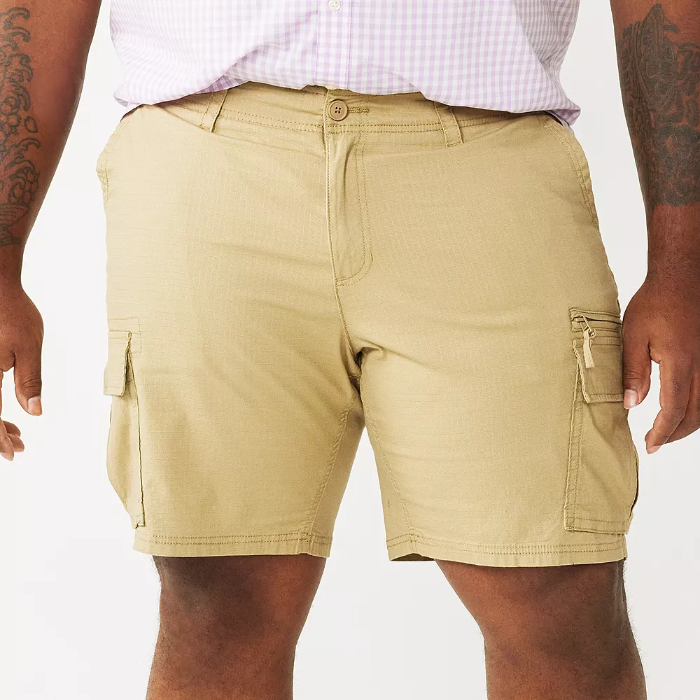 Big & Tall Sonoma Goods For Life® Flexwear Ripstop Cargo Shorts Big & Tall Sonoma Goods For Life® Flexwear Ripstop Cargo Shorts -Sonoma Goods For Life Shop 5263671 Khaki