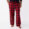 Big & Tall Sonoma Goods For Life® Brushed Poplin Sleep Pants 1 Big & Tall Sonoma Goods For Life® Brushed Poplin Sleep Pants -Sonoma Goods For Life Shop 5265720 Red Buff Check