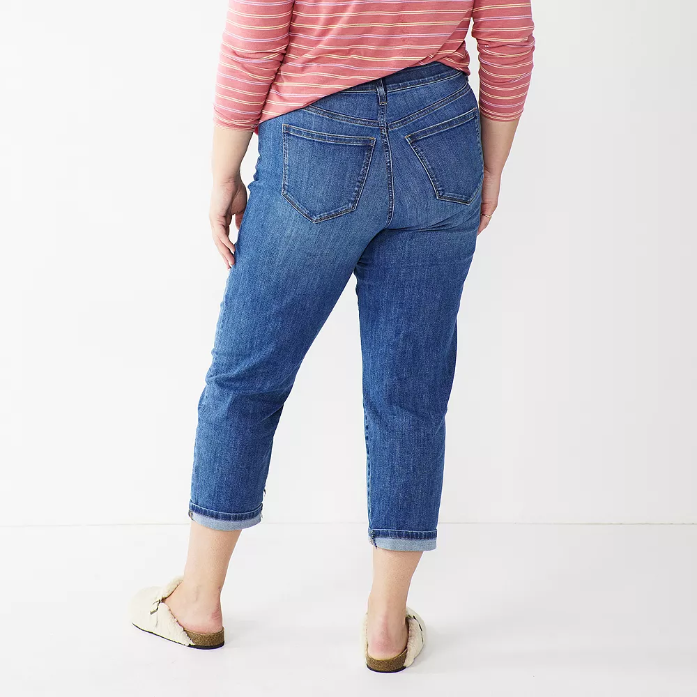 Plus Size Sonoma Goods For Life® Premium Rolled Girlfriend Jeans Plus Size Sonoma Goods For Life® Premium Rolled Girlfriend Jeans -Sonoma Goods For Life Shop 5272706 ALT