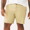 Big & Tall Sonoma Goods For Life® Regular-Fit Flex Flat-Front Shorts -Sonoma Goods For Life Shop 5273261 Khaki