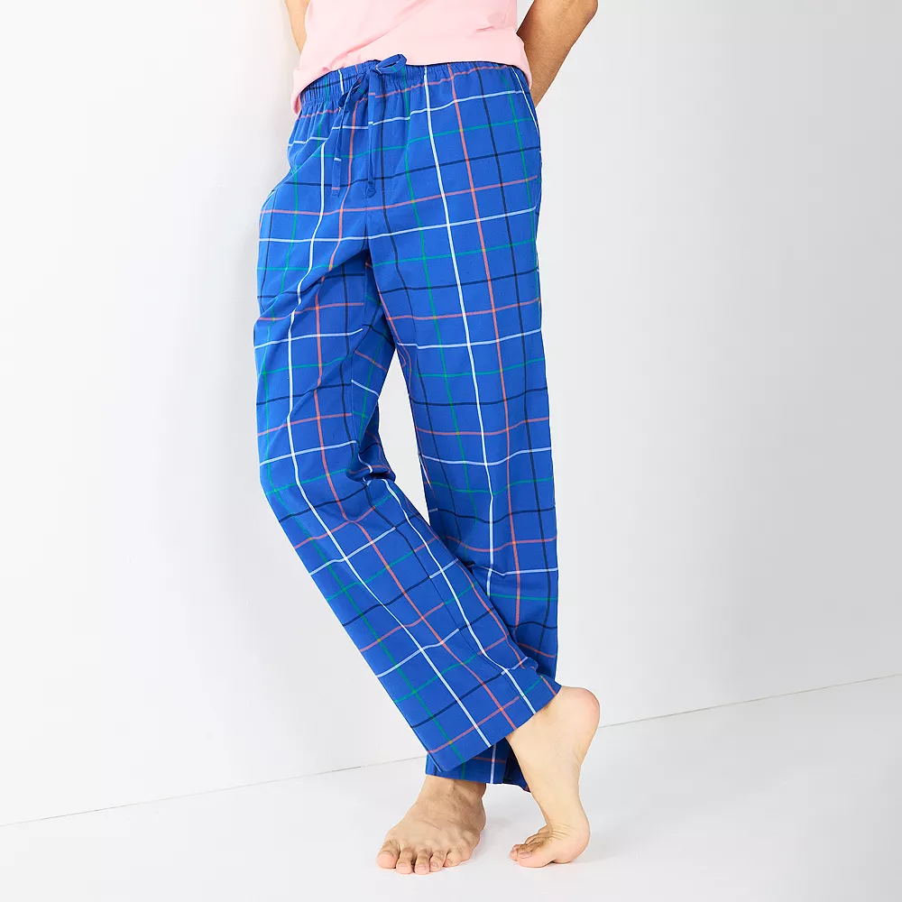 Men's Sonoma Goods For Life® Brushed Poplin Print Pajama Pants Men's Sonoma Goods For Life® Brushed Poplin Print Pajama Pants -Sonoma Goods For Life Shop 5281147 Blue Windowpane
