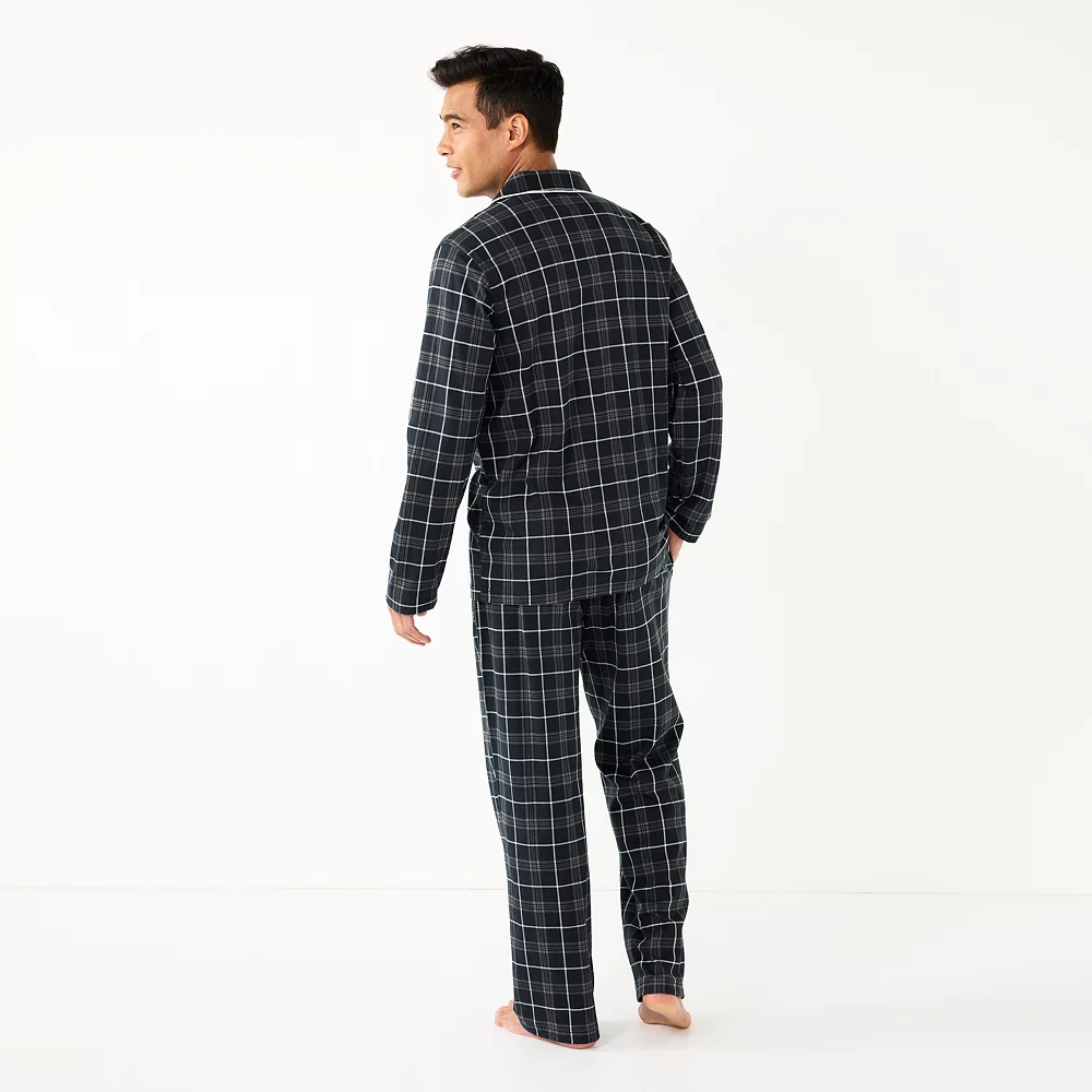 Men's Sonoma Goods For Life® Plaid Knit 2-Piece Pajama Set Men's Sonoma Goods For Life® Plaid Knit 2-Piece Pajama Set -Sonoma Goods For Life Shop 5291039 ALT
