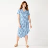 Petite Sonoma Goods For Life® Midi Shirtdress -Sonoma Goods For Life Shop 5316708 Indigo Quilt