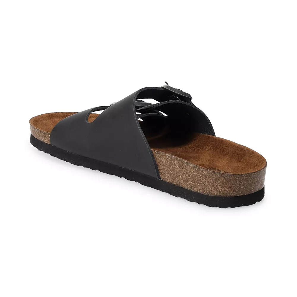 Sonoma Goods For Life® Raymond 02 Men's Leather Slide Sandals Sonoma Goods For Life® Raymond 02 Men's Leather Slide Sandals -Sonoma Goods For Life Shop 5344268 ALT2