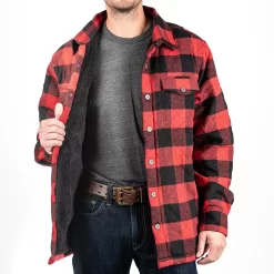 Men's Sonoma Goods For Life® Flannel Sherpa-Lined Shirt Jacket -Sonoma Goods For Life Shop 5470839 ALT