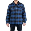 Men's Sonoma Goods For Life® Flannel Sherpa-Lined Shirt Jacket -Sonoma Goods For Life Shop 5470839 Buffalo Navy