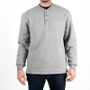 Men's Sonoma Goods For Life® Faux-Sherpa Lined Thermal Henley -Sonoma Goods For Life Shop 5470845 Grey