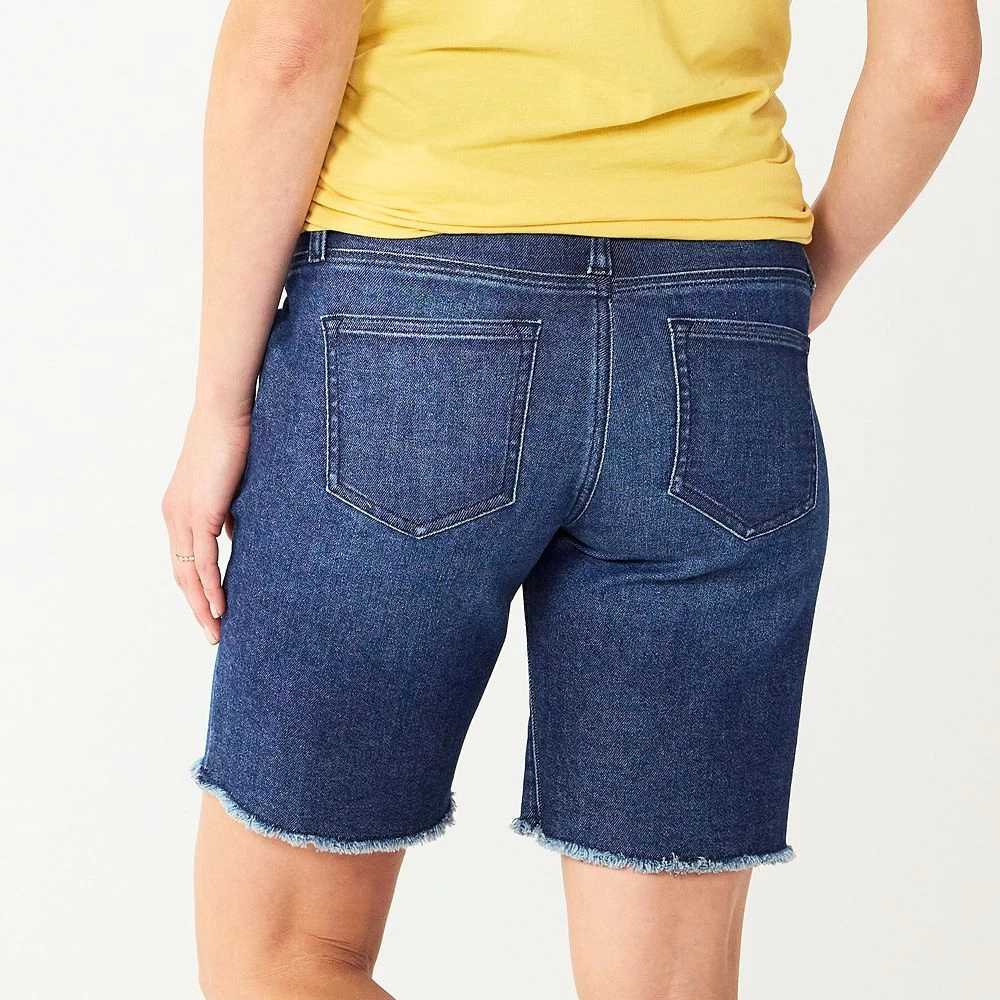 Maternity Sonoma Goods For Life® Over-the-Belly Frayed Hem Bermuda Shorts Maternity Sonoma Goods For Life® Over-the-Belly Frayed Hem Bermuda Shorts -Sonoma Goods For Life Shop 5475865 ALT