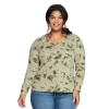 Petite Plus Size Sonoma Goods For Life® Favorite V-Neck Long-Sleeve Tee -Sonoma Goods For Life Shop 5481056 Olive Dye