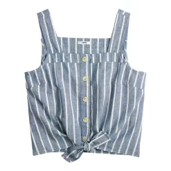 Women's Sonoma Goods For Life® Tie-Hem Squareneck Tank -Sonoma Goods For Life Shop 5510685 ALT5