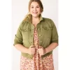 Plus Size Sonoma Goods For Life® Premium Over-Dyed Jacket -Sonoma Goods For Life Shop 5511545 Lennon Green