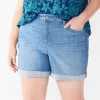 Plus Size Sonoma Goods For Life® Highrise Curvy Denim Shorts 2 Plus Size Sonoma Goods For Life® Highrise Curvy Denim Shorts -Sonoma Goods For Life Shop 5515737 Bohemian