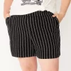 Plus Size Sonoma Goods For Life® Easy Pull-On Shorts -Sonoma Goods For Life Shop 5526465 Black Stripe