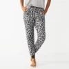 Women's Sonoma Goods For Life® Essential Banded Bottom Pajama Pants -Sonoma Goods For Life Shop 5553611 Animal