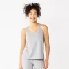 Women's Sonoma Goods For Life® Essential Pajama Tank Top -Sonoma Goods For Life Shop 5558709 Heather Gray