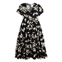 Women's Sonoma Goods For Life® Button Front Tiered Midi Dress 4 Women's Sonoma Goods For Life® Button Front Tiered Midi Dress -Sonoma Goods For Life Shop 5579211 ALT5